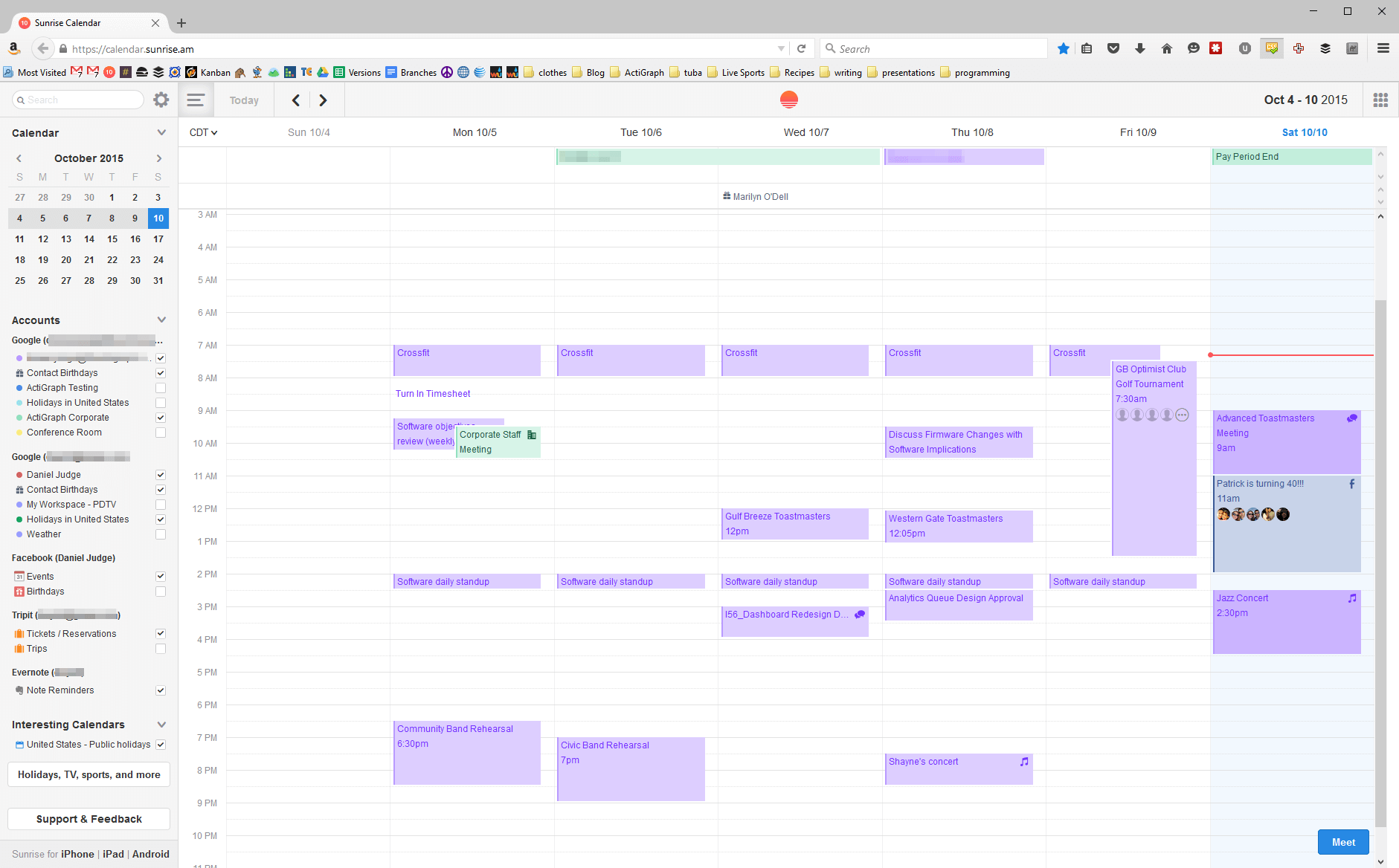 Sunrise Calendar