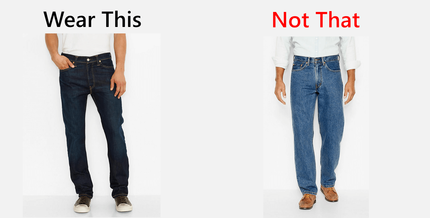 Wear This Not That - Jeans