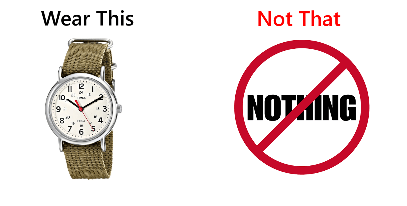 Wear a watch